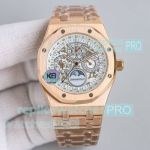 Swiss Copy Audemars Piguet Royal Oak 26574ST Rose Gold Moon Phase Watch 